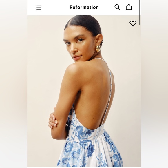 Reformation Percy linen dress in “Vienna” - Picture 3 of 5